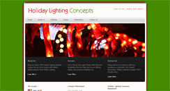 Desktop Screenshot of holidaylightingconcepts.net